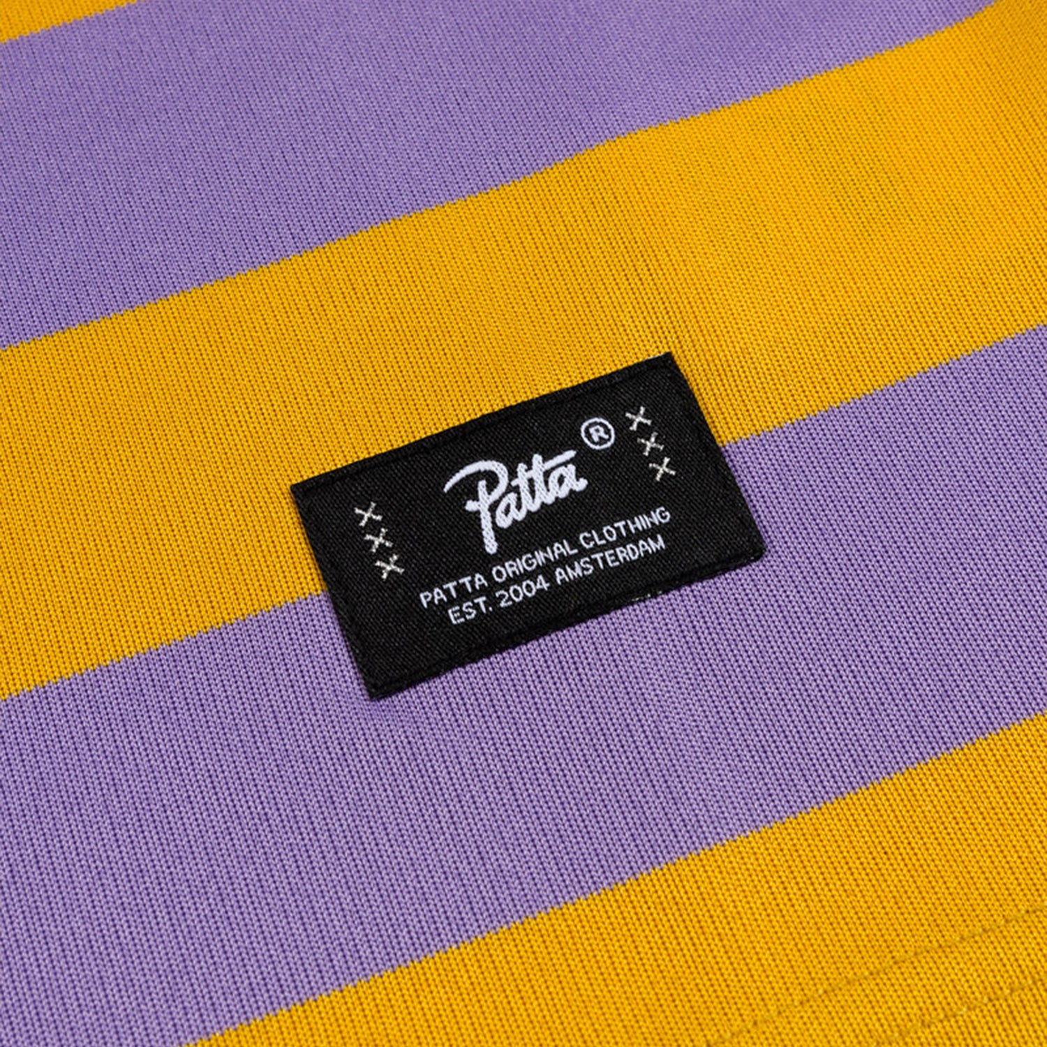 Patta Striped Longsleeve Football Jersey - Chalk Violet
