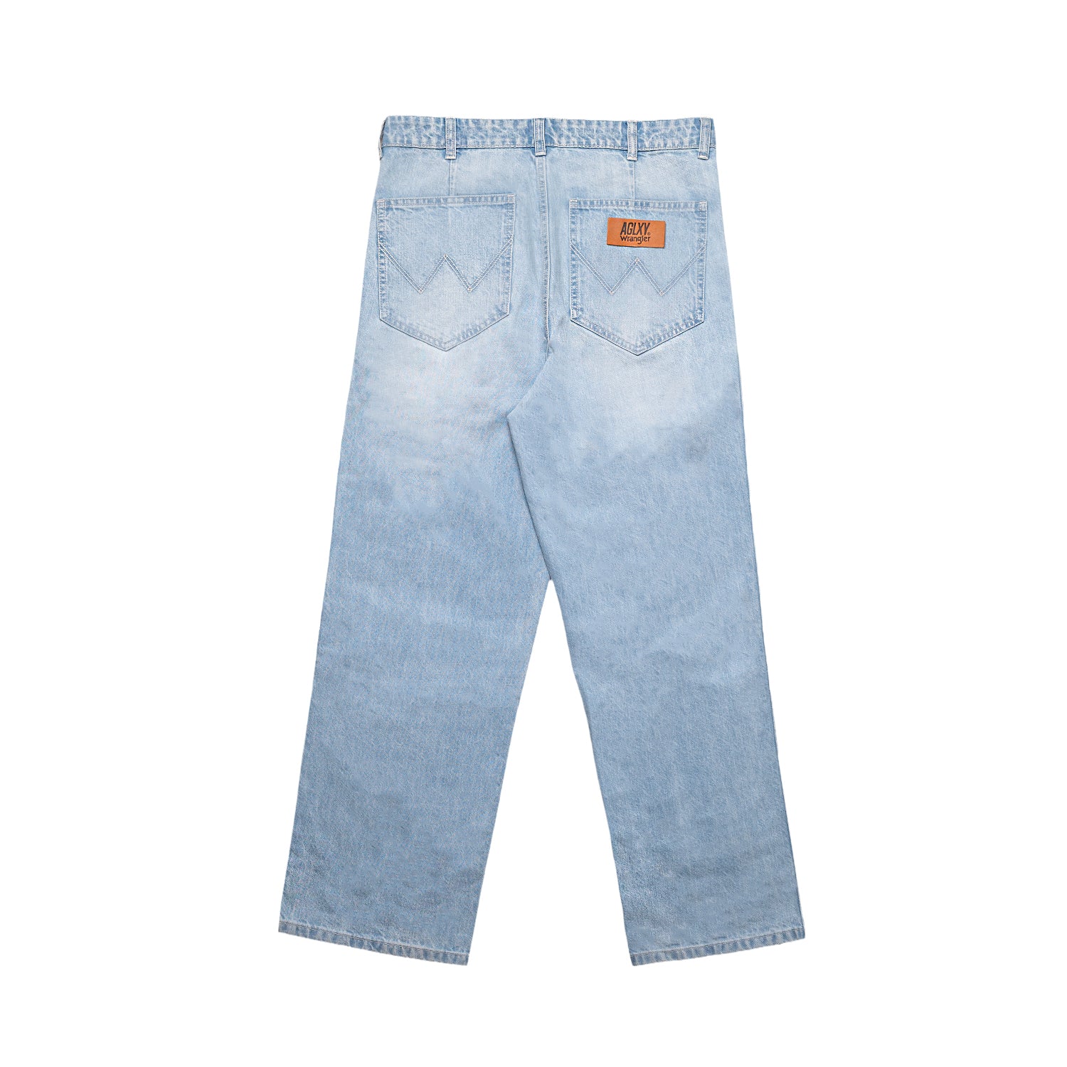 AGLXY x Wrangler Pleated Jeans - Washed blue