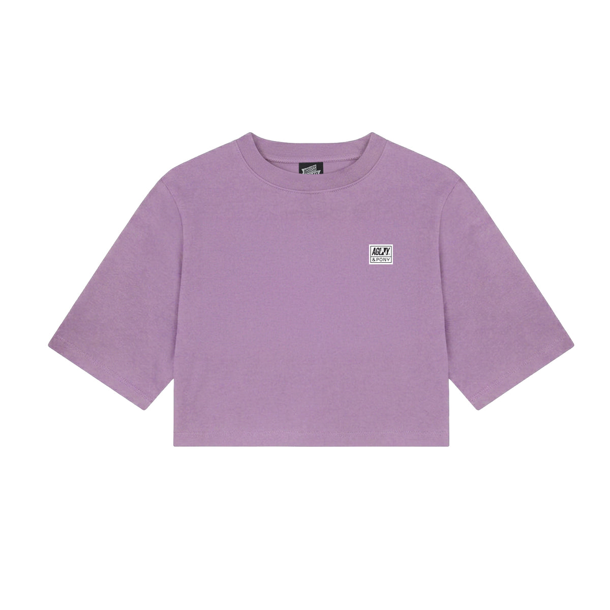 AGLXY x PONY Cropped Tee - Lavender