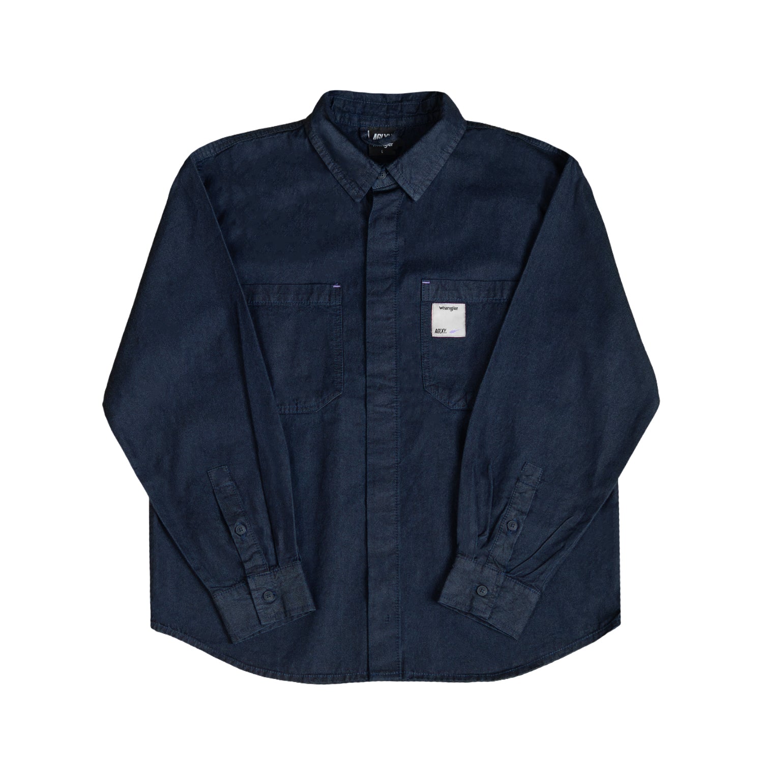 AGLXY x Wrangler Denim Shirt - Indigo blue