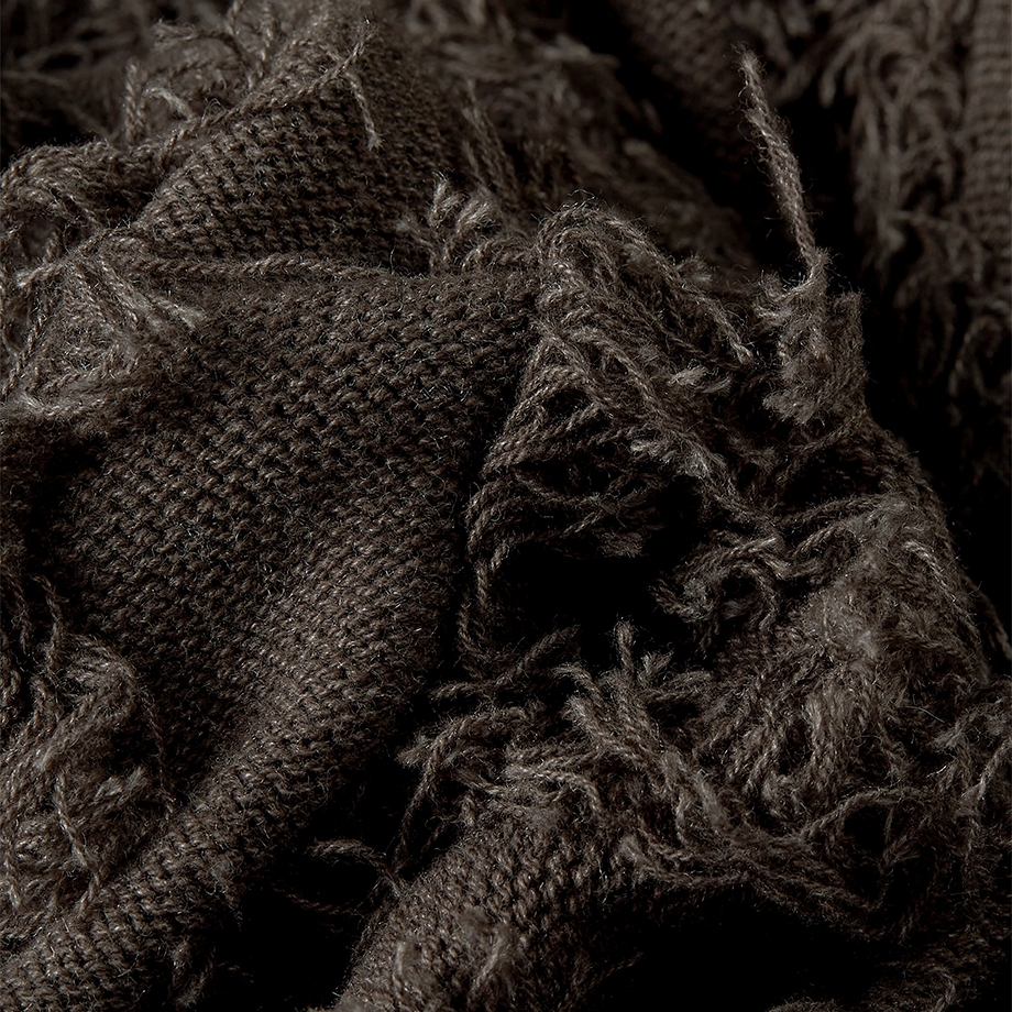 Patta Fringed Knitted Cardigan - Moonless Night