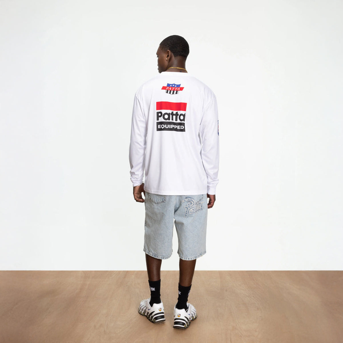 Patta Sponsor Jersey Longsleeve - White