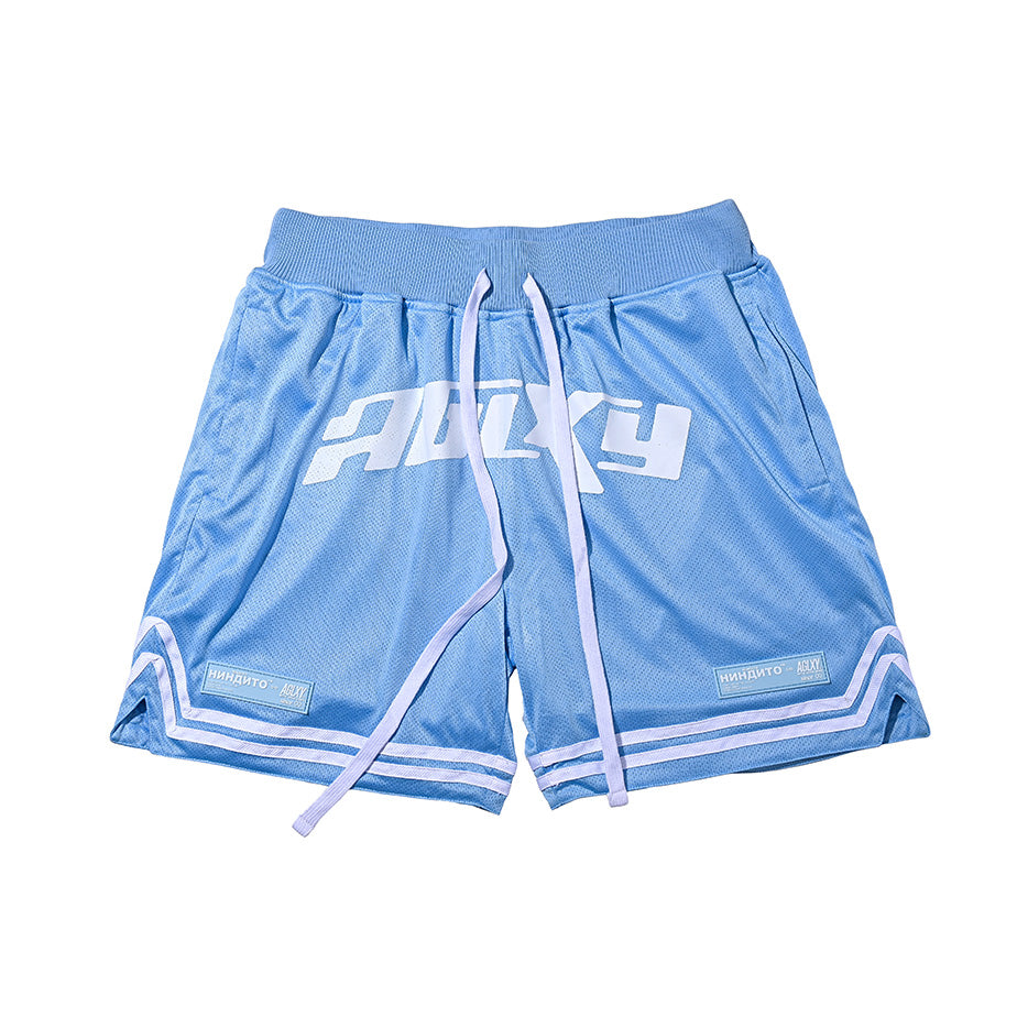AGLXY x NINDITO B-Ball Shorts - Arctic Blue