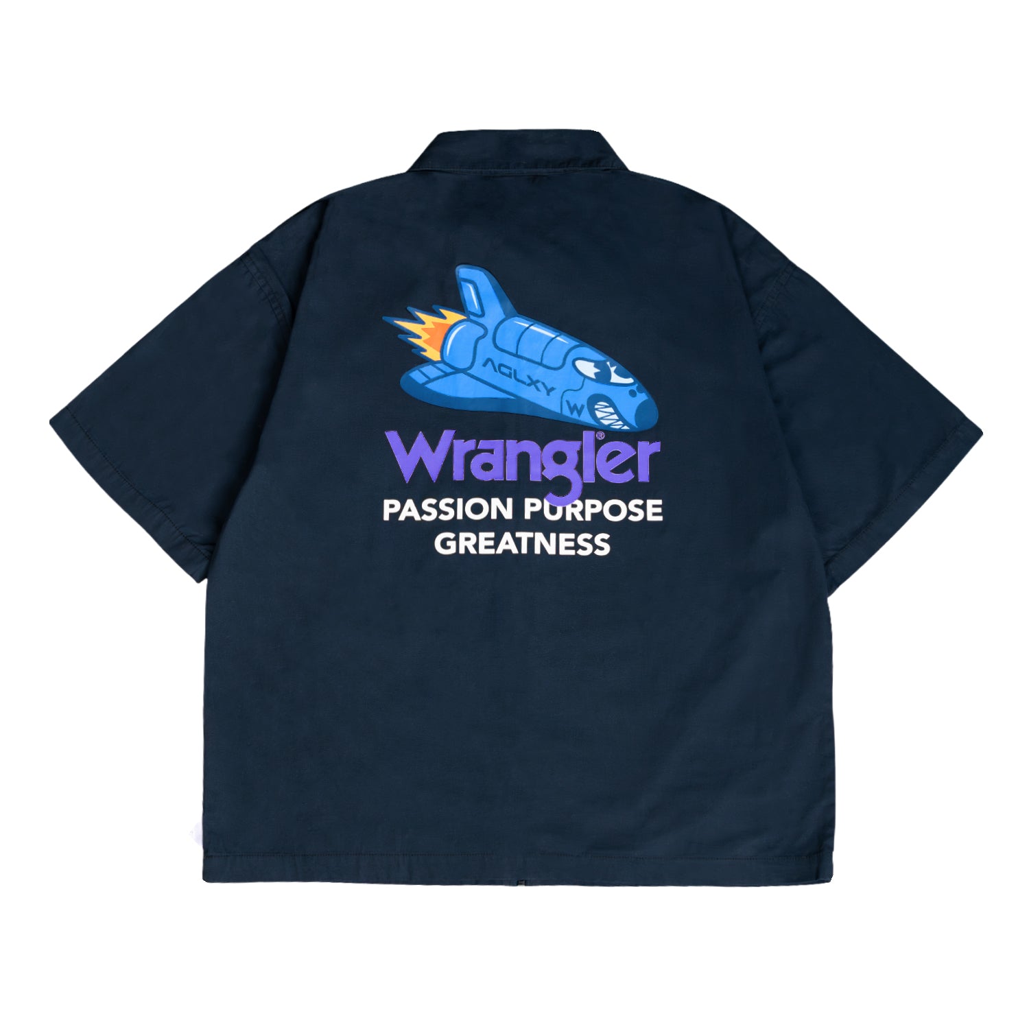 AGLXY x Wrangler Zip Work Shirt - Navy blue