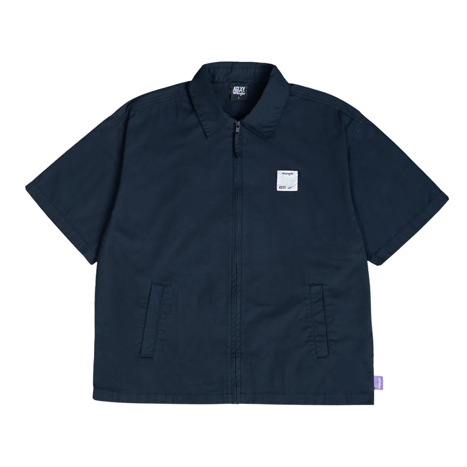 AGLXY x Wrangler Zip Work Shirt - Navy blue
