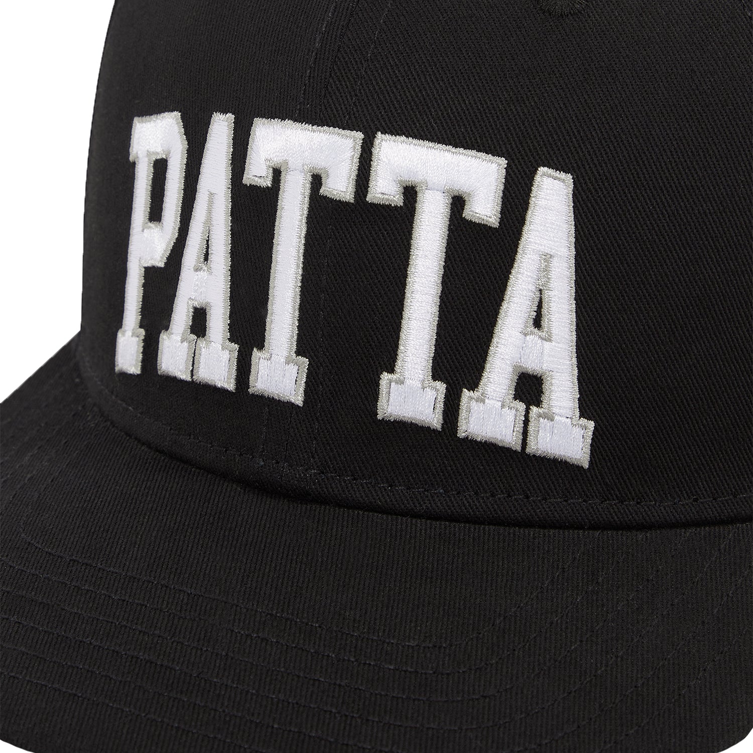 Patta Arc Logo Snapback Cap - Black/Estate Blue