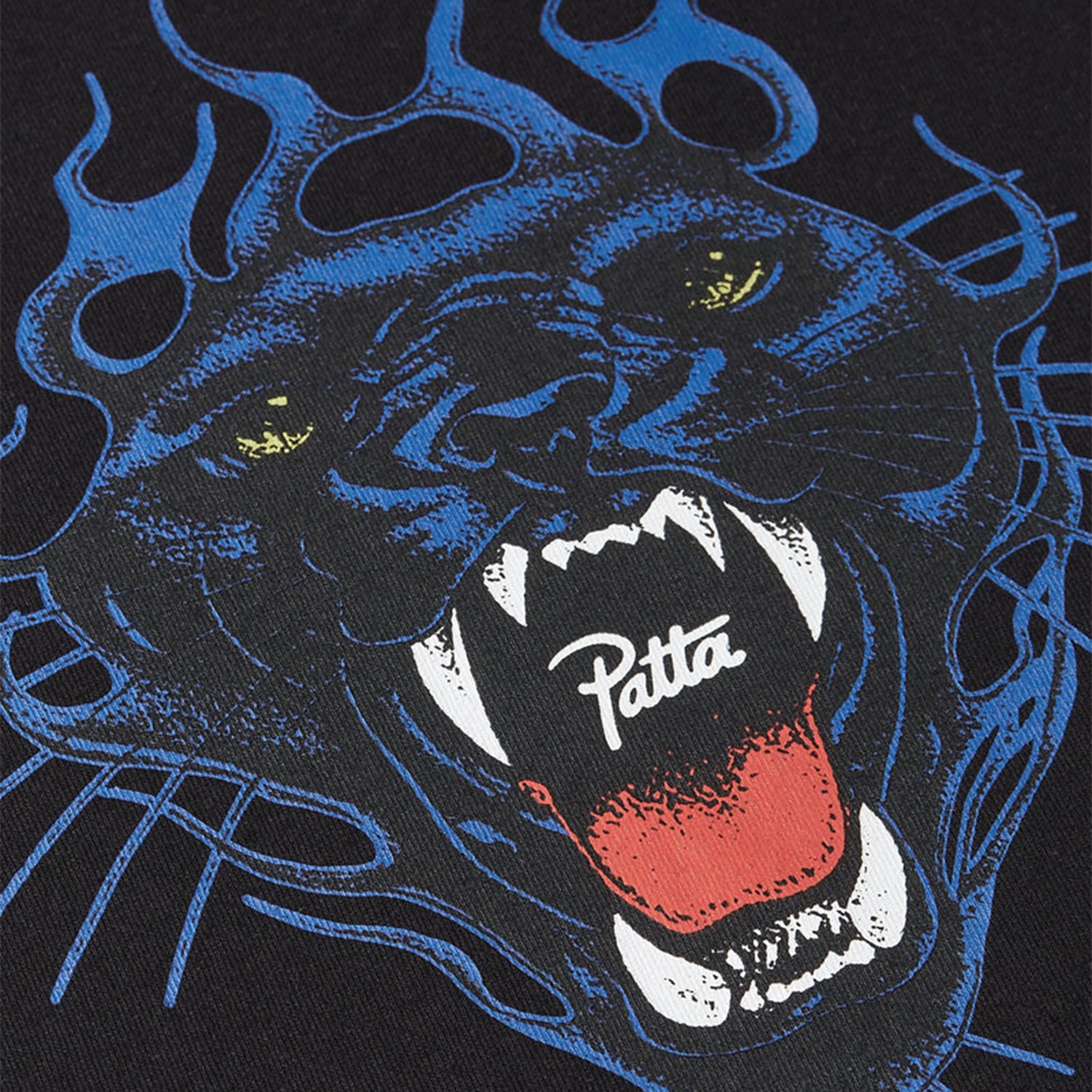 Patta Fire Panther T-Shirt - Black