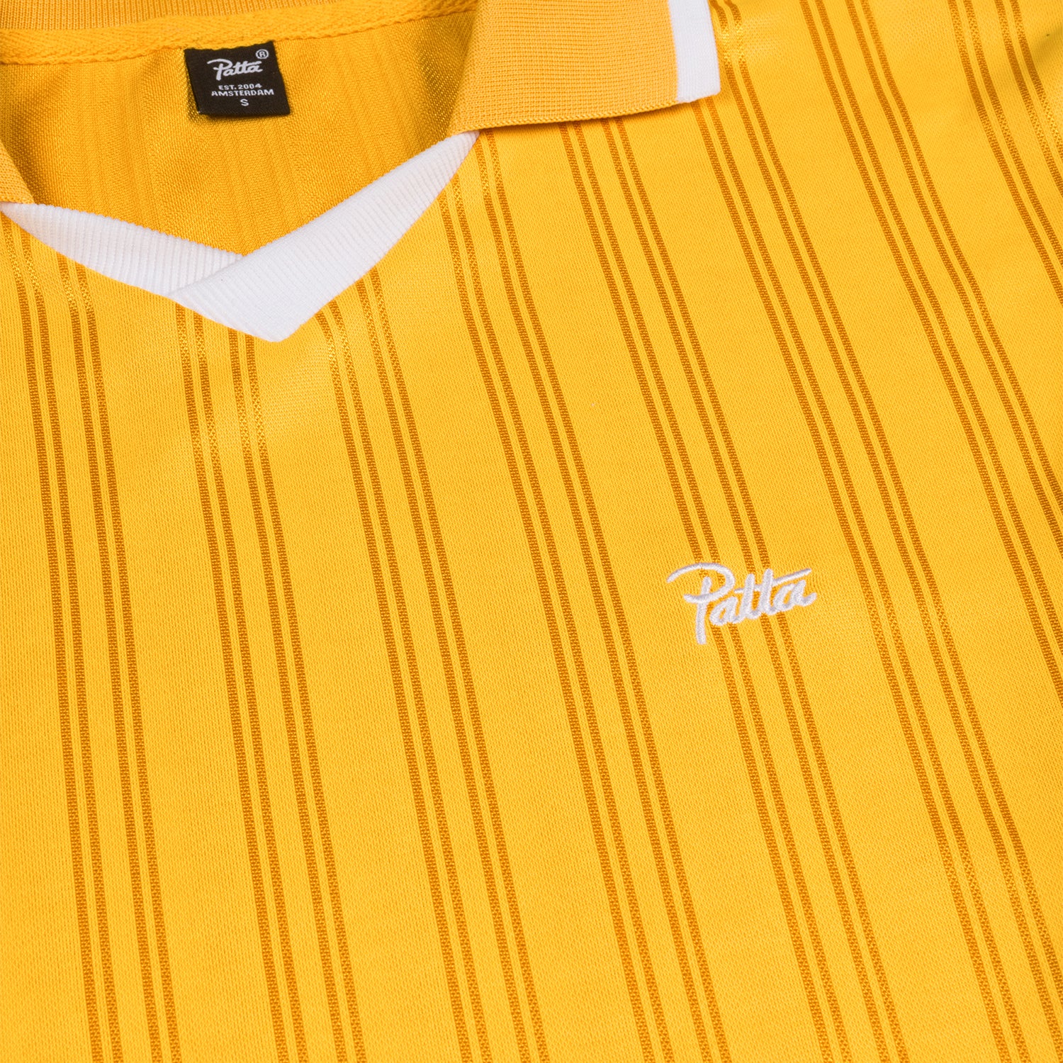 Patta Jacquard Striped Long Sleeve Jersey - Golden Rod