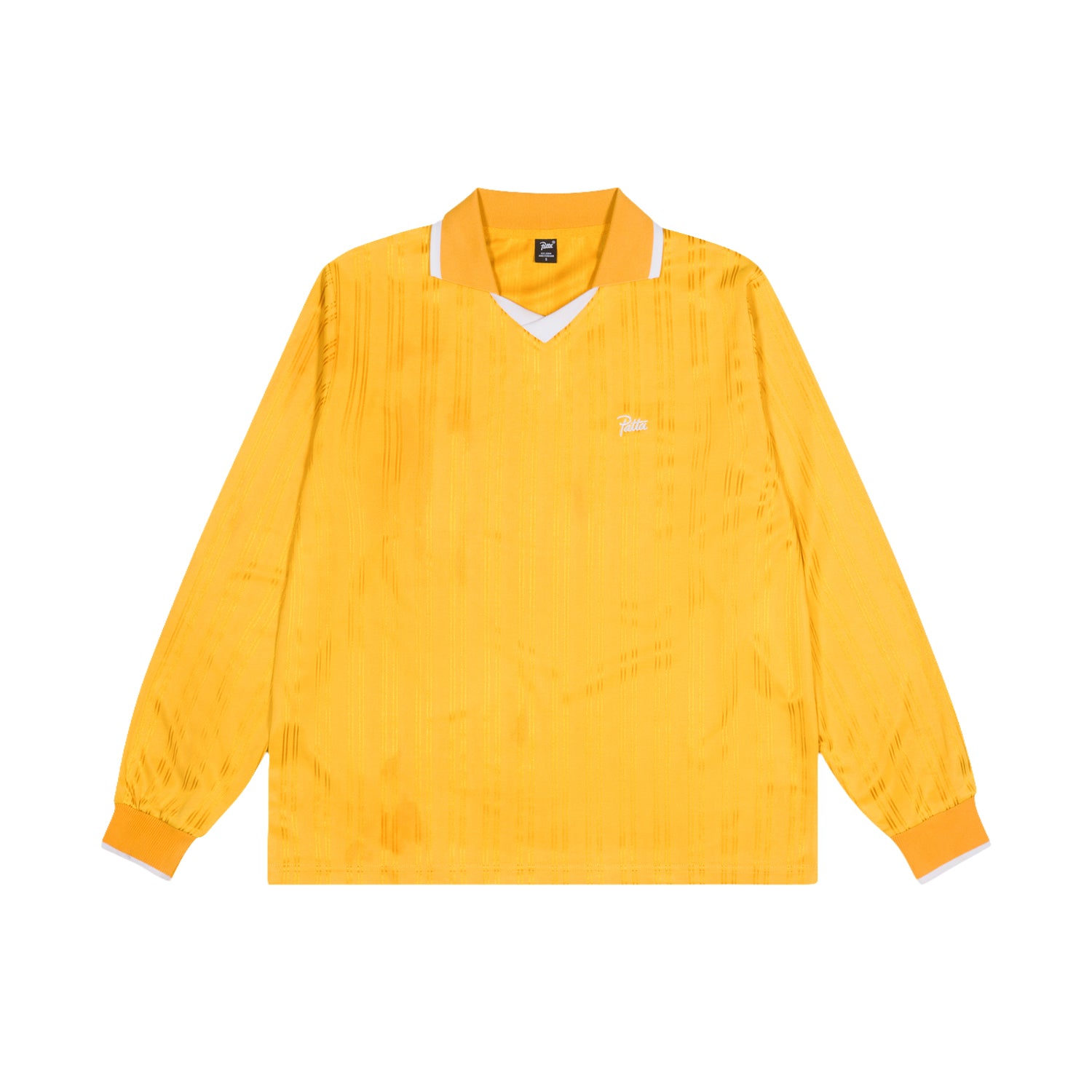 Patta Jacquard Striped Long Sleeve Jersey - Golden Rod