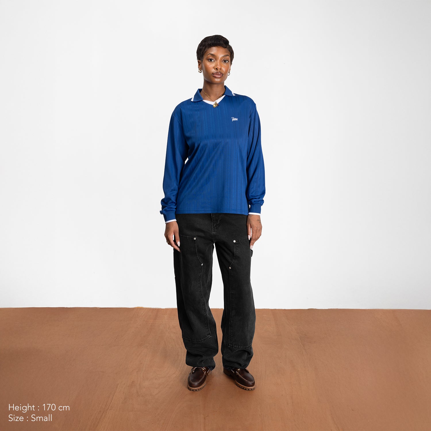 Patta Jacquard Striped Long Sleeve Jersey - Monaco Blue