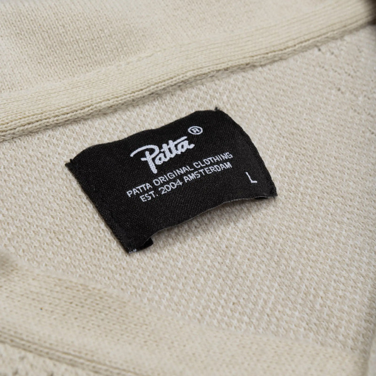 Patta Knitted Football Shirt - Oatmeal