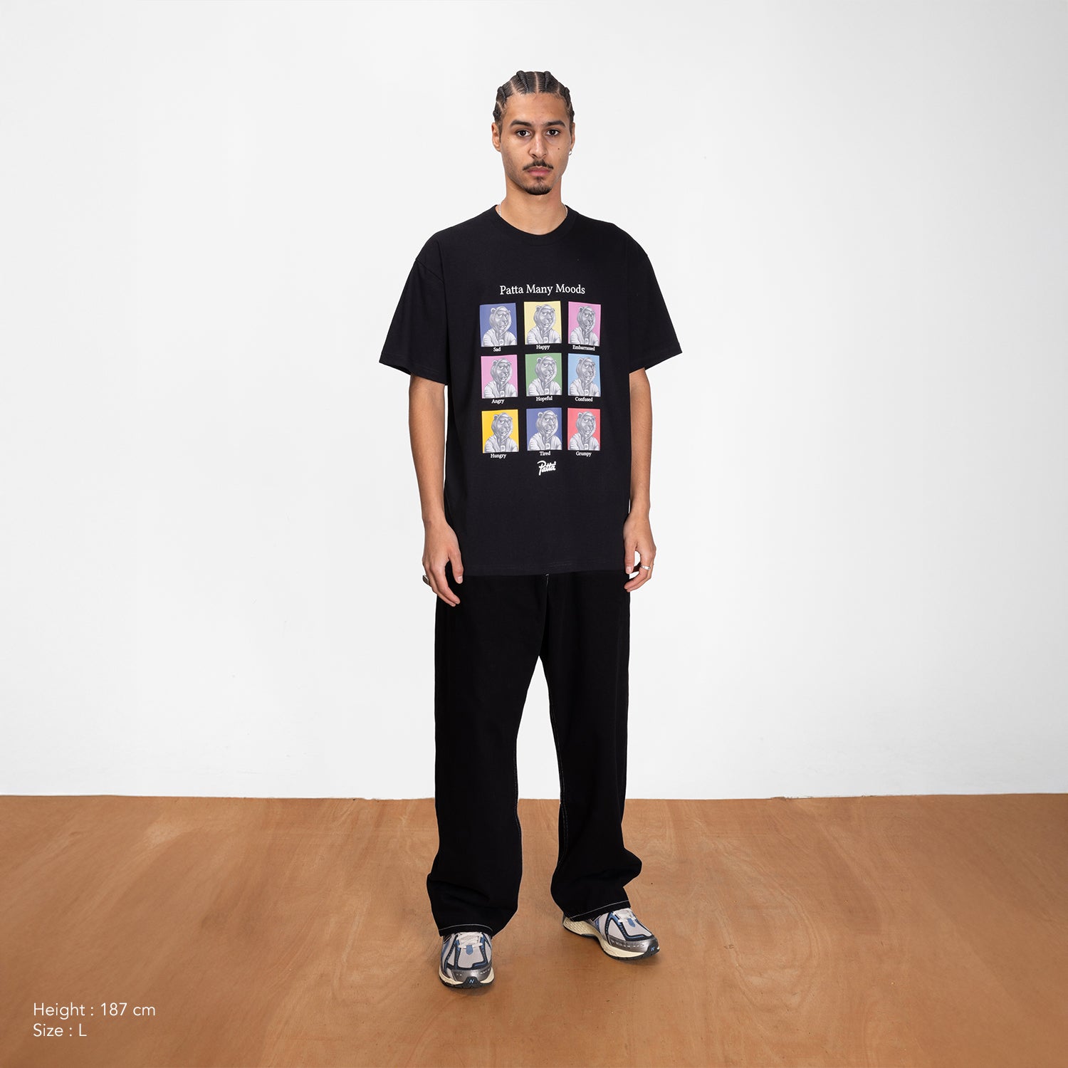 Patta Many Moods T-Shirt - Black