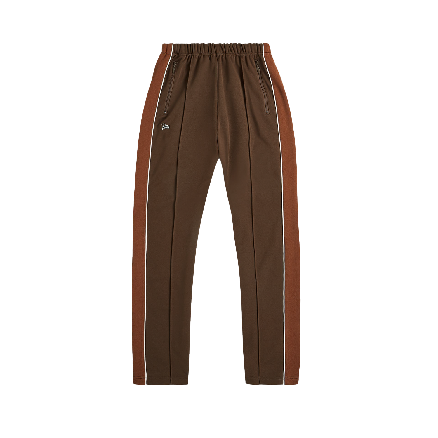 Patta Tricot Straight Track Pants - Chestnut