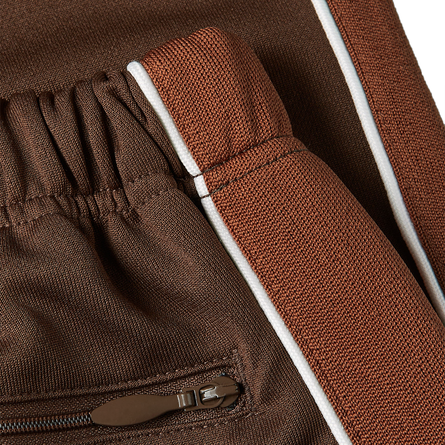 Patta Tricot Straight Track Pants - Chestnut