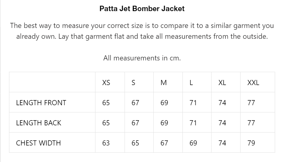 Patta Jet Bomber Jacket - Black