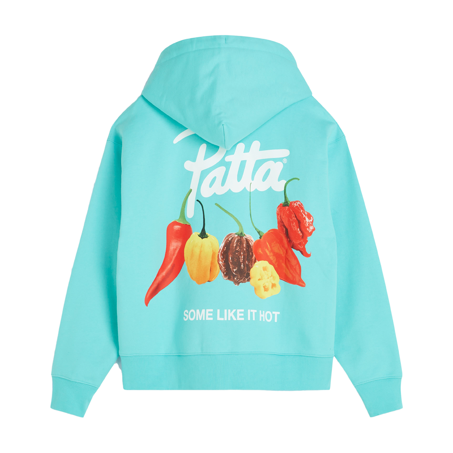 Patta Some Like It Hot Boxy Hooded Sweater - Blue Radiance
