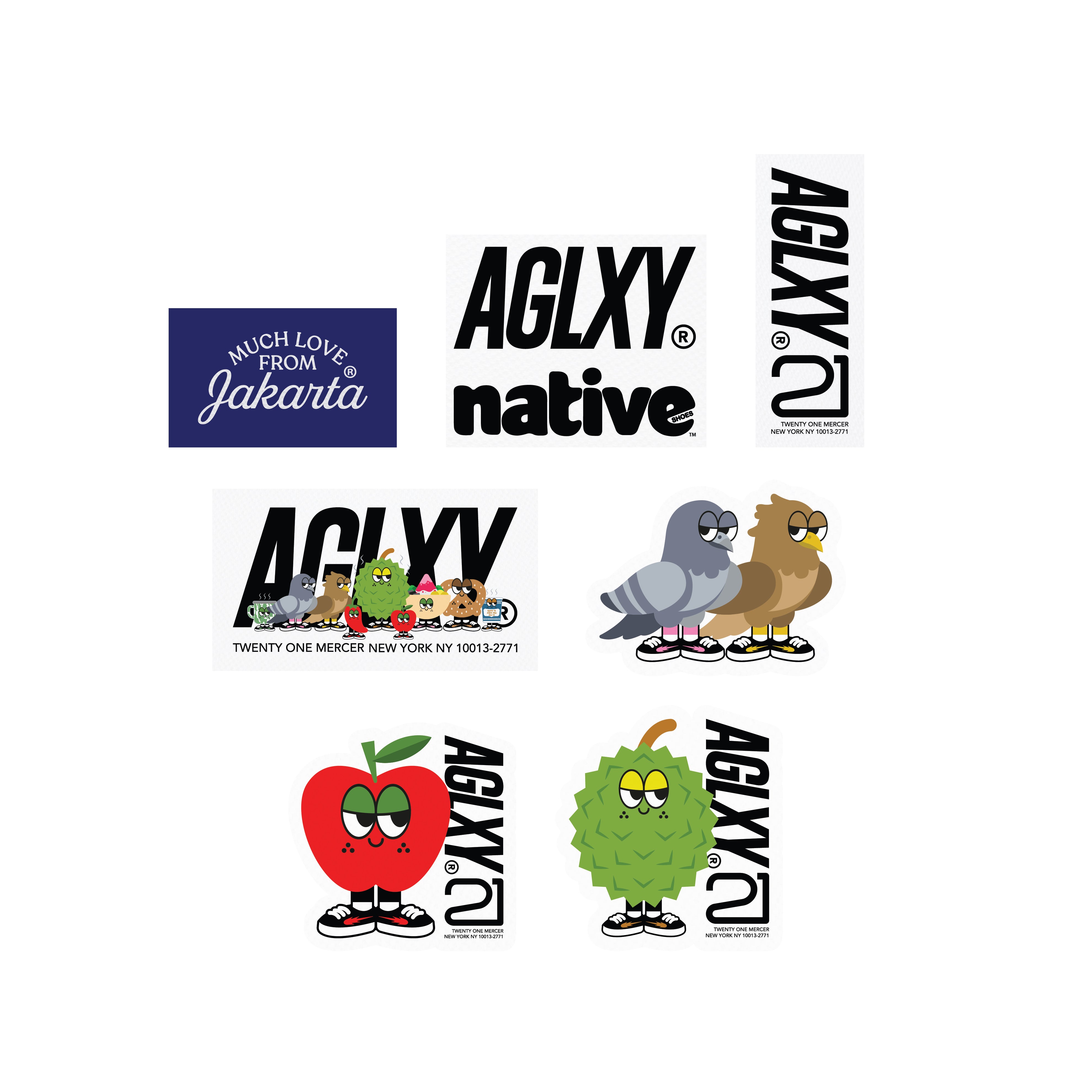 AGLXY 21MERCER Sticker Pack