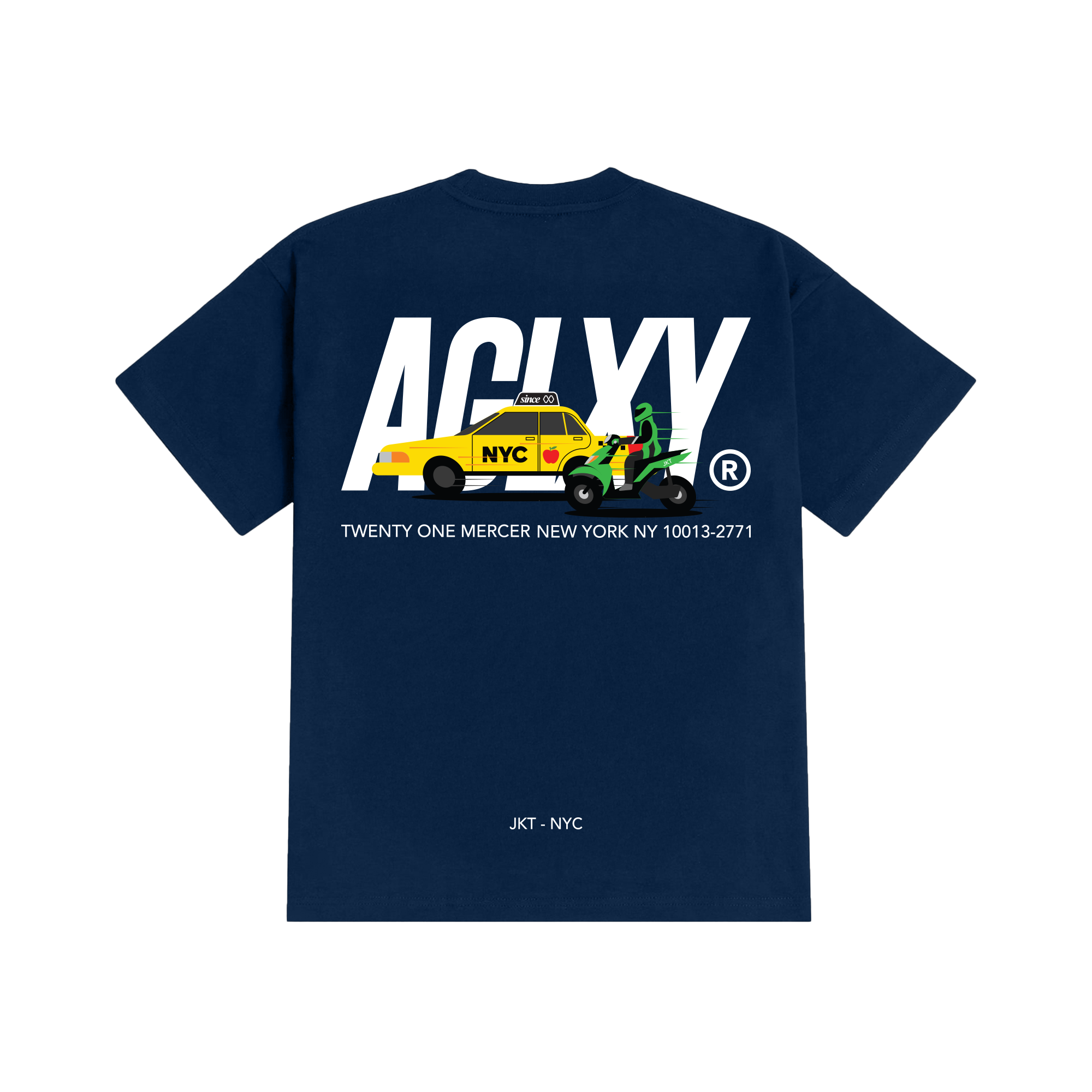 Go-Ride a Taxi T-shirt - Navy Blue
