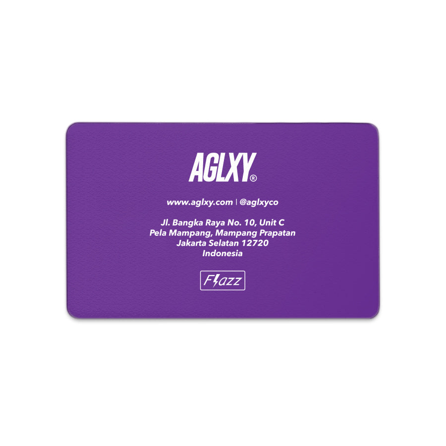 AGLXY Italic Flazz Card - Purple