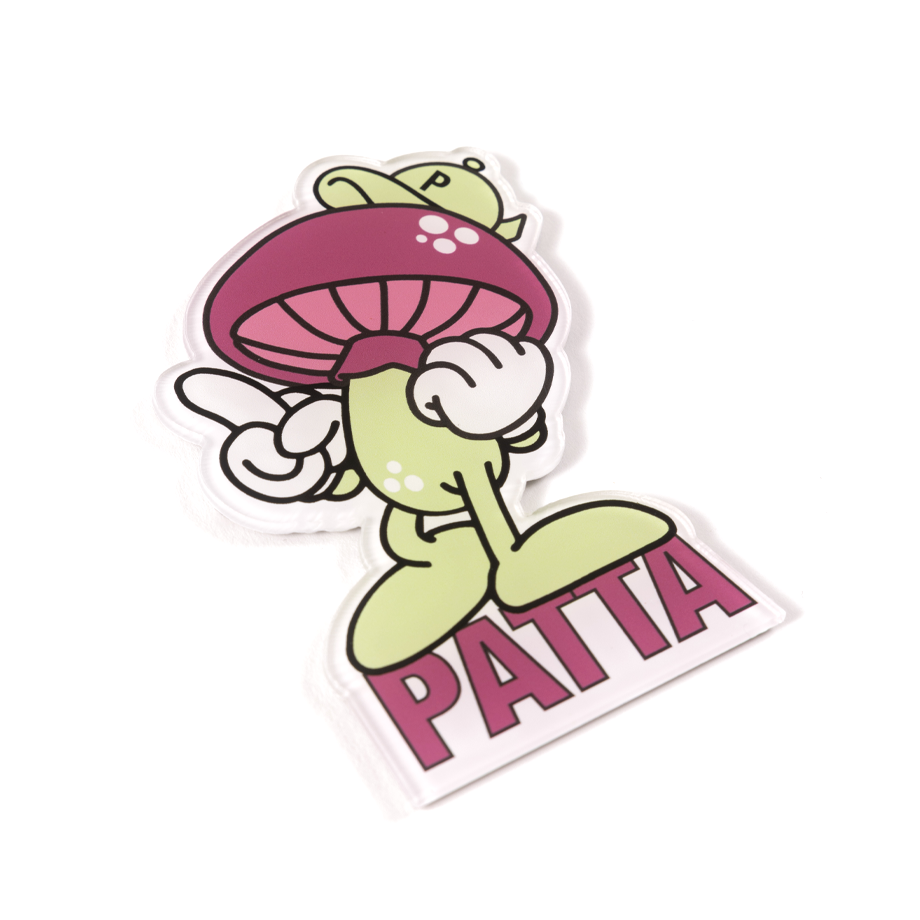 Patta Mushroom Magnet - Rose Violet / Wax Yellow