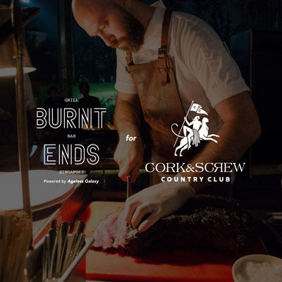 Burnt Ends x Aglxy for Cork & Screw Country Club