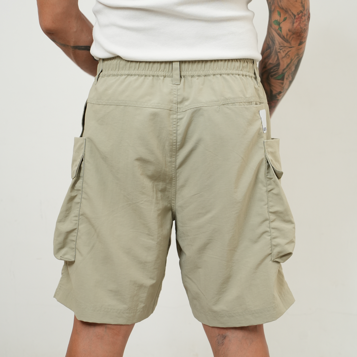 Utility 7 Pocket Nylon Shorts 022 - Granite Green
