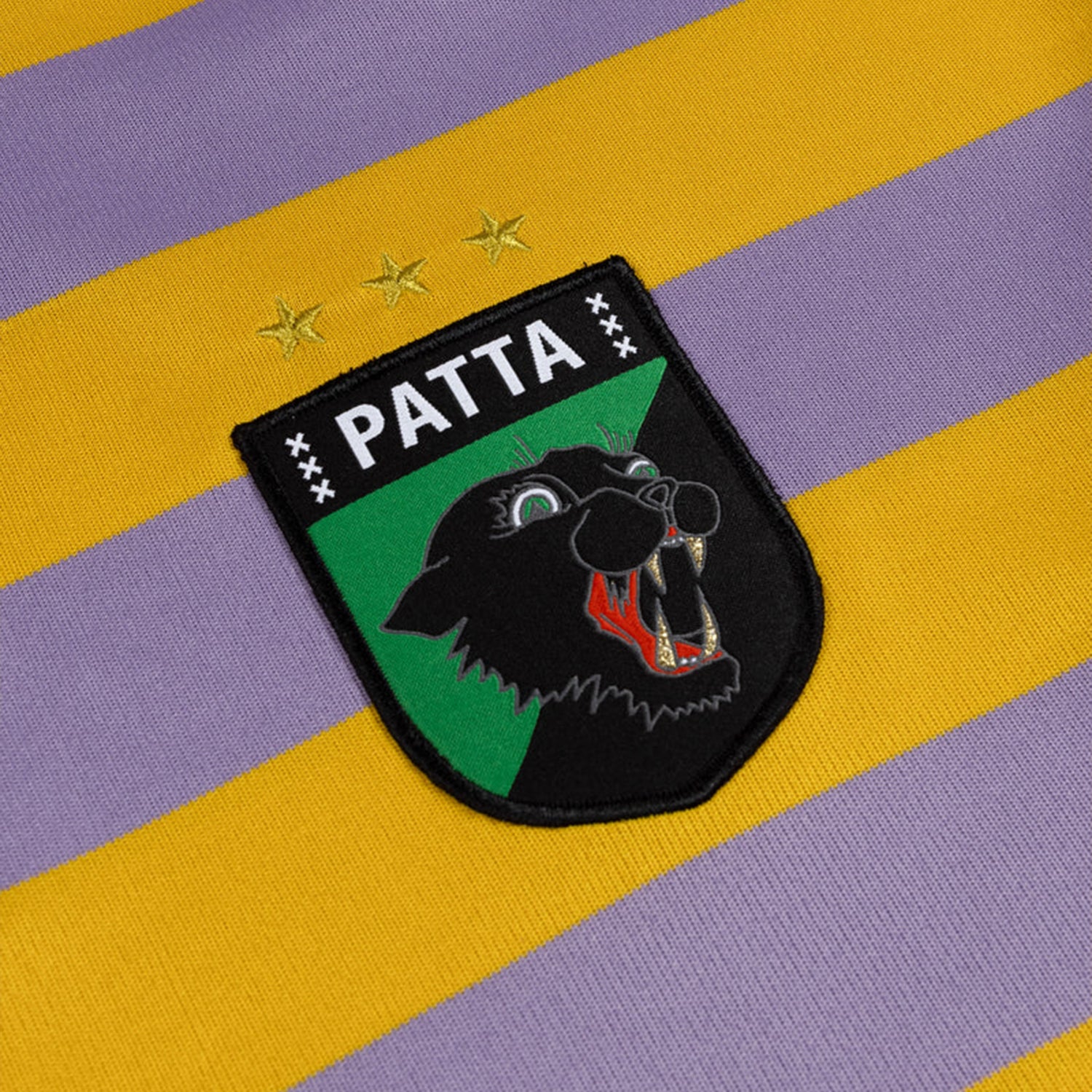 Patta Striped Longsleeve Football Jersey - Chalk Violet