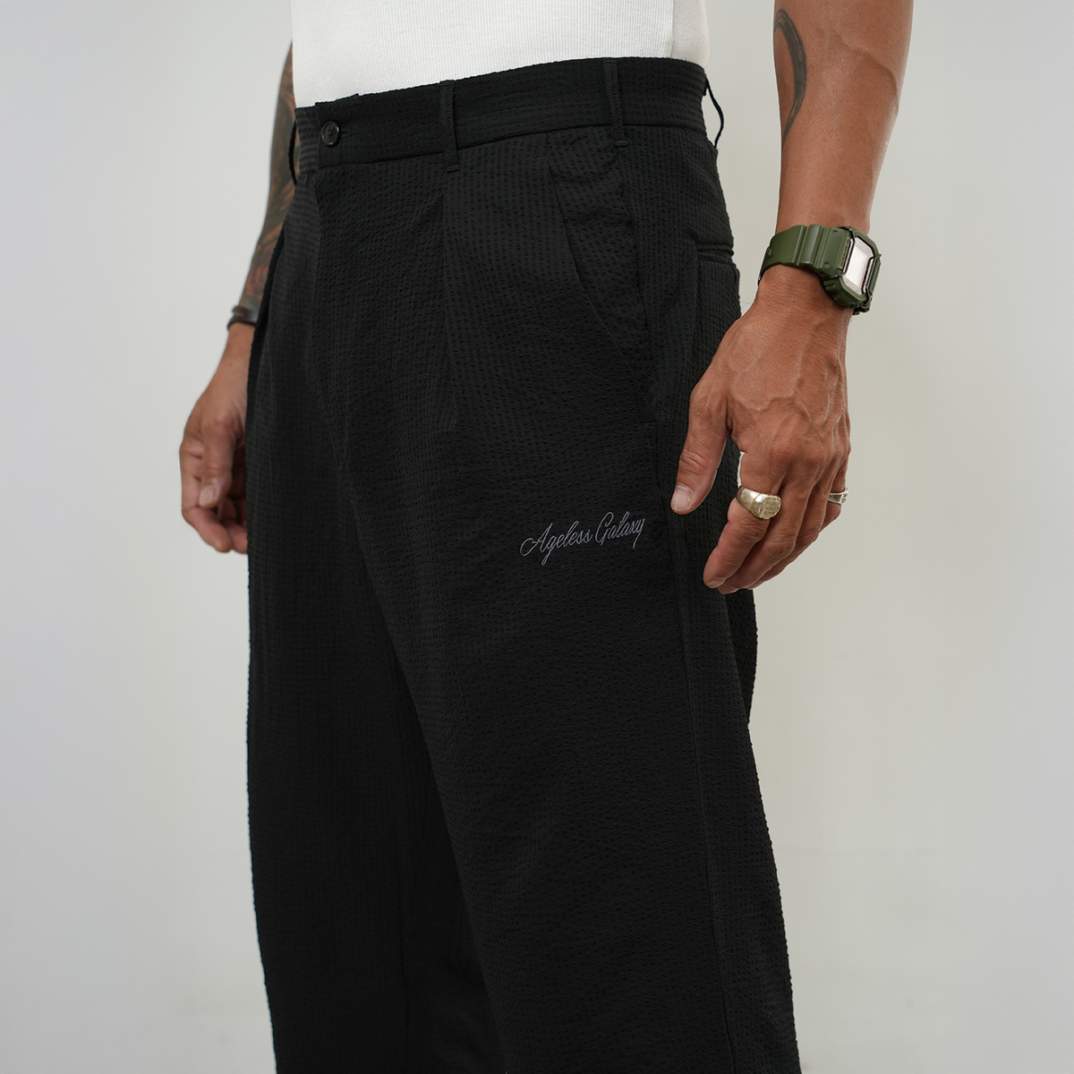Wide Pants 022 - Black
