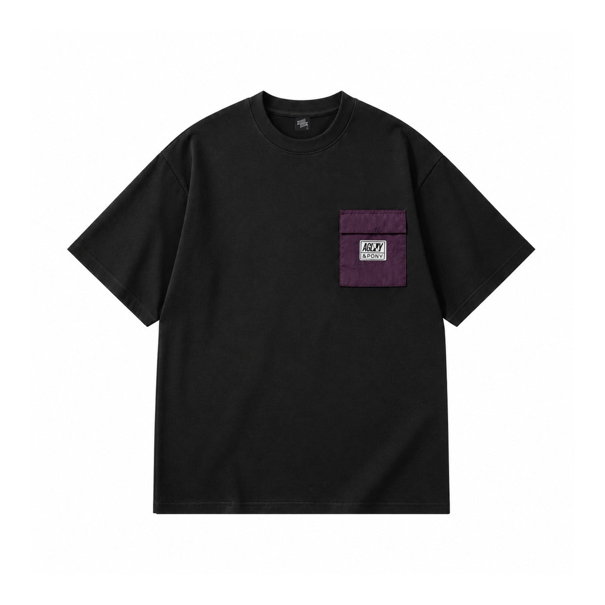 AGLXY x PONY Pocket Tee - Black