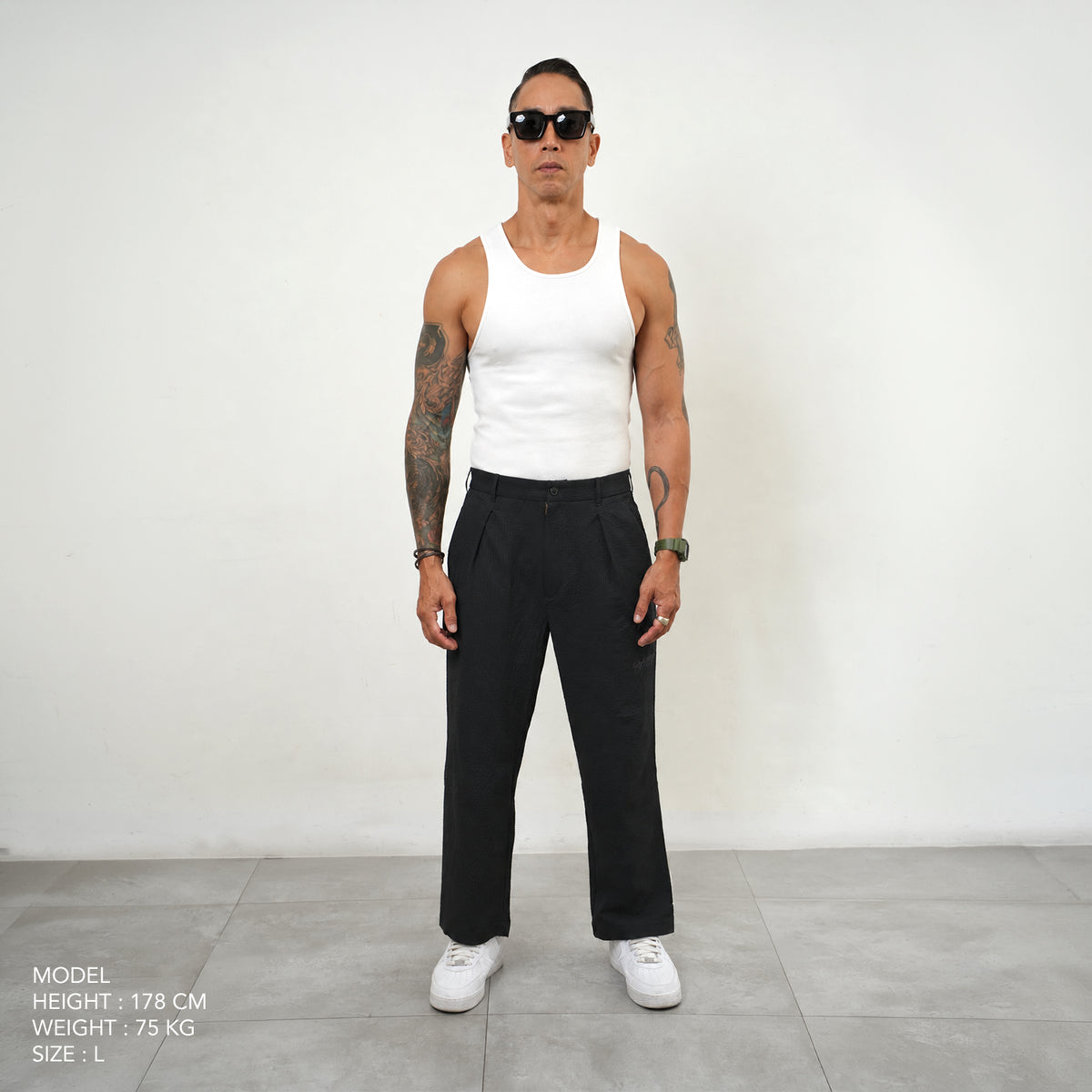 Wide Pants 022 - Black