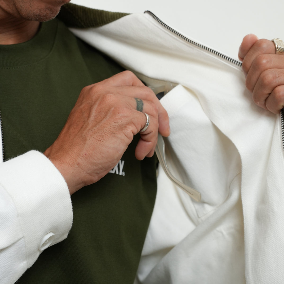 AGLXY Canvas Jacket 022 - White