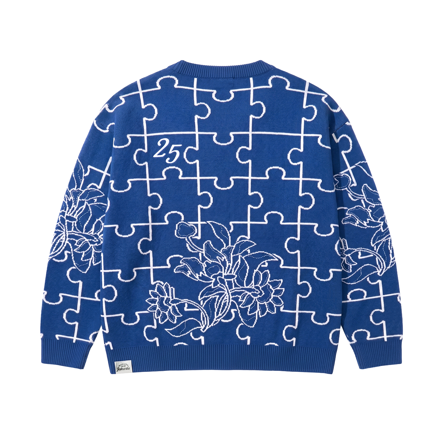 AGLXY x Wikipedia 25 Cardigan - Blue / White