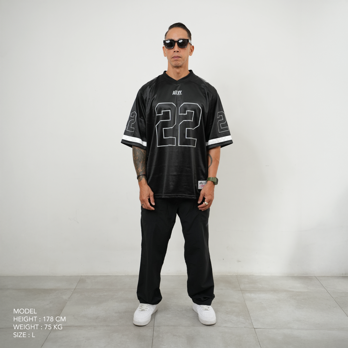 AGLXY Football Jersey 022 – Black