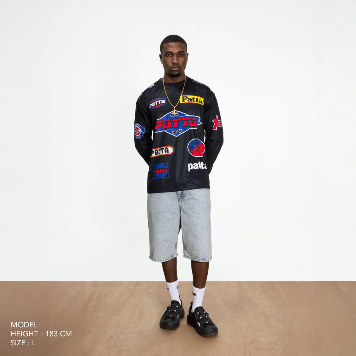 Patta Sponsor Jersey Longsleeve - Moonless Night