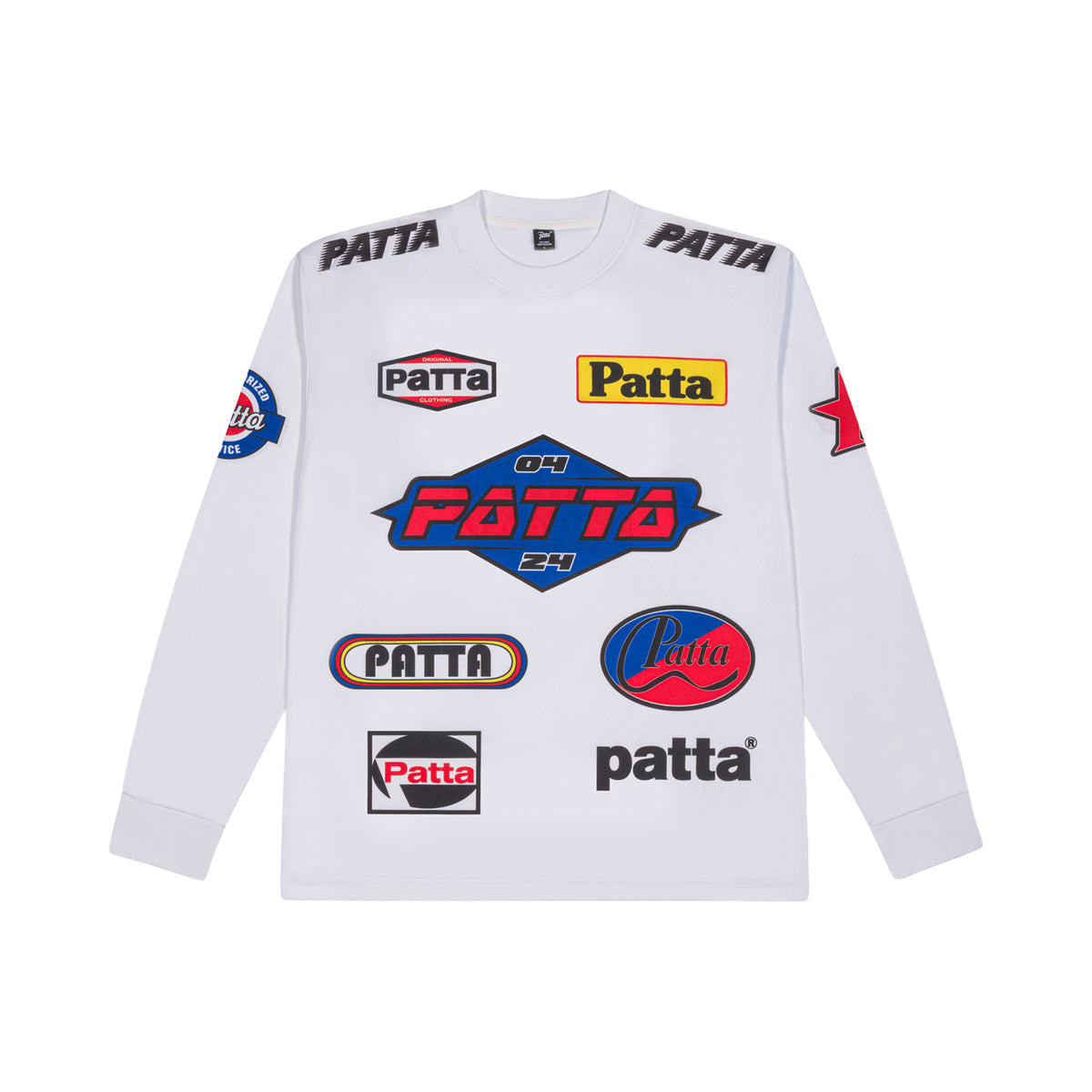 Patta Sponsor Jersey Longsleeve - White