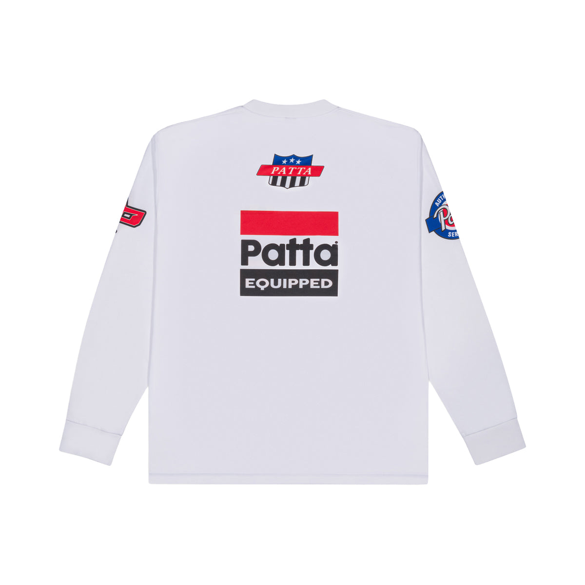 Patta Sponsor Jersey Longsleeve - White
