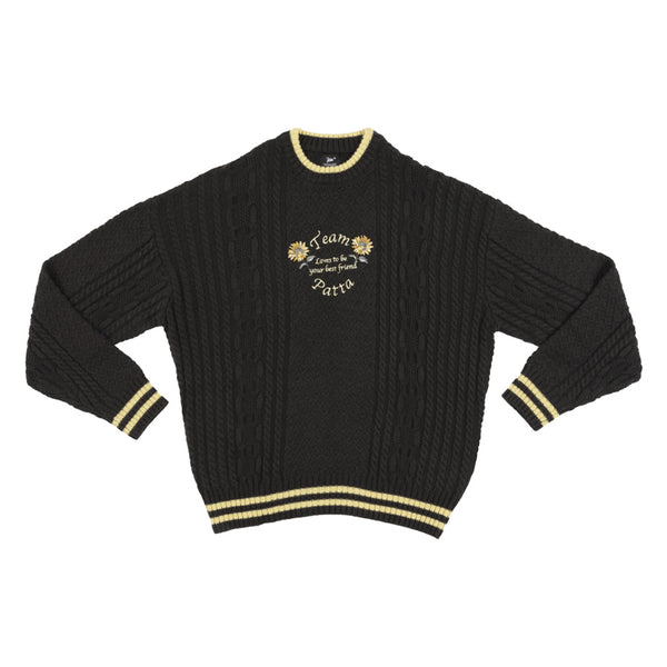 Patta Loves You Cable Knitted Sweater - Beetle