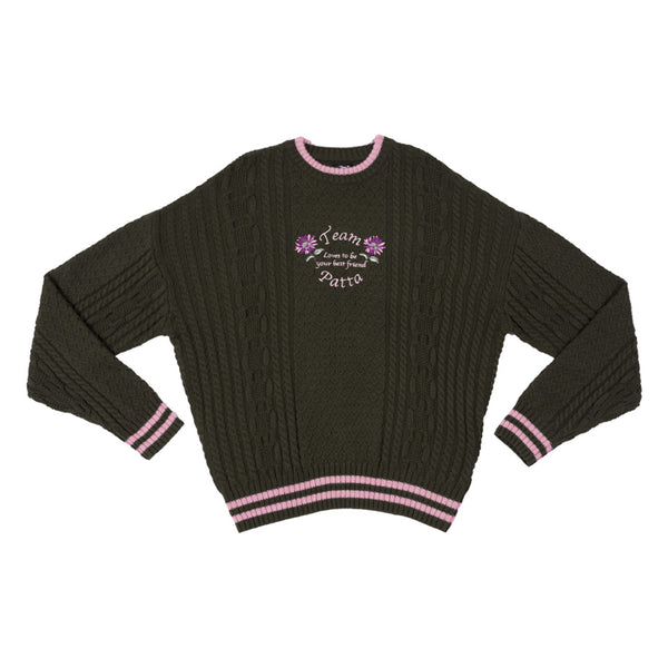 Patta Loves You Cable Knitted Sweater - Pirate Black