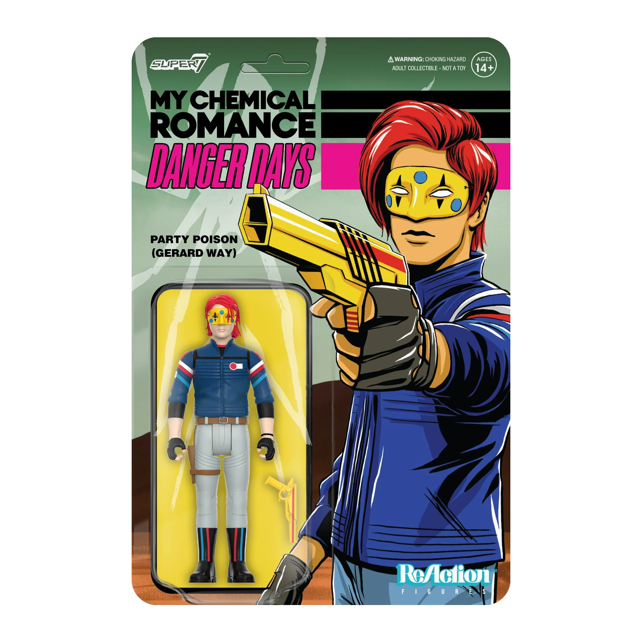 ReAction Figures My Chemical Romance (Danger Days) - Party Poison (Unmasked)
