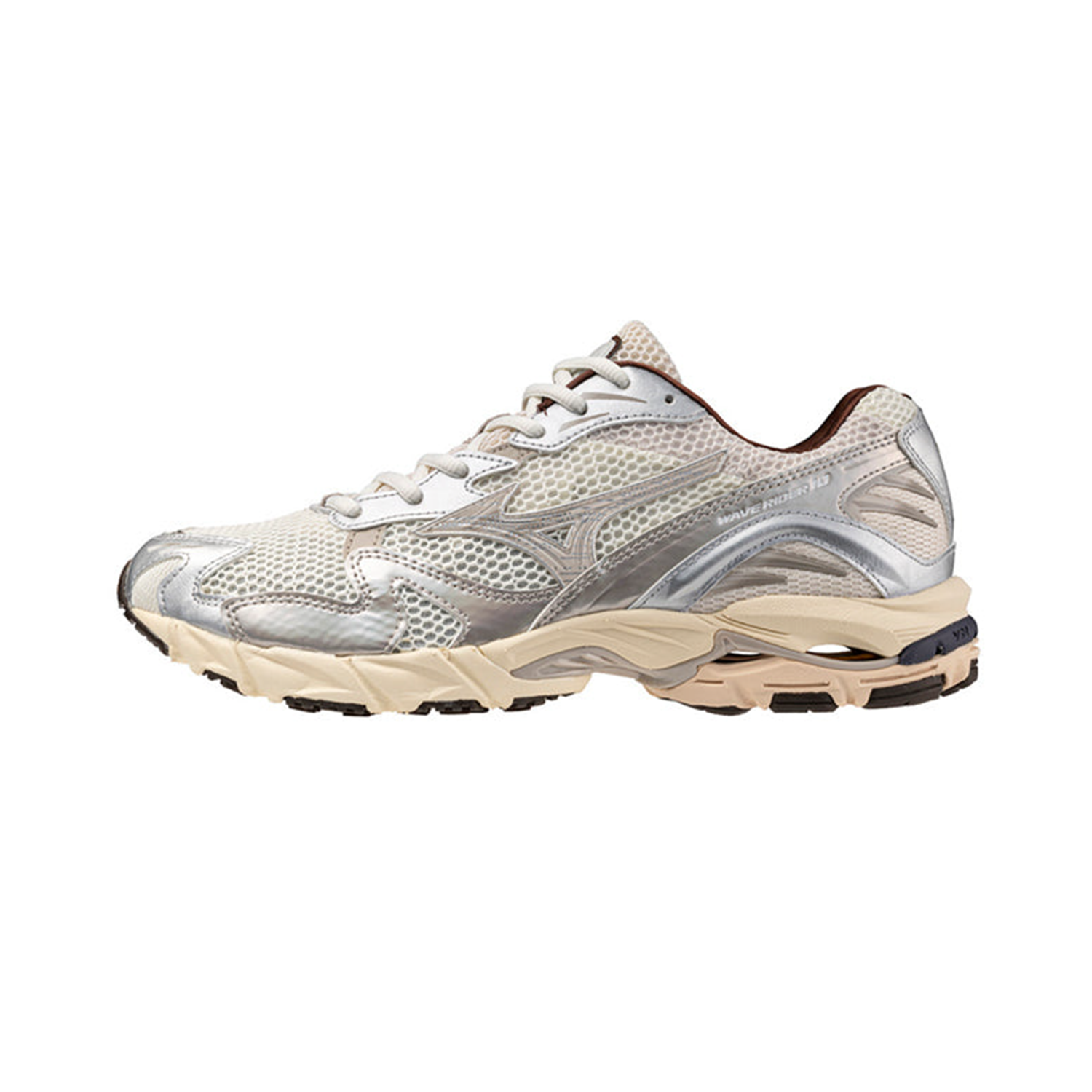 Mizuno - Wave Rider 10 - Snow White/Silver Cloud/Chicory Coffee