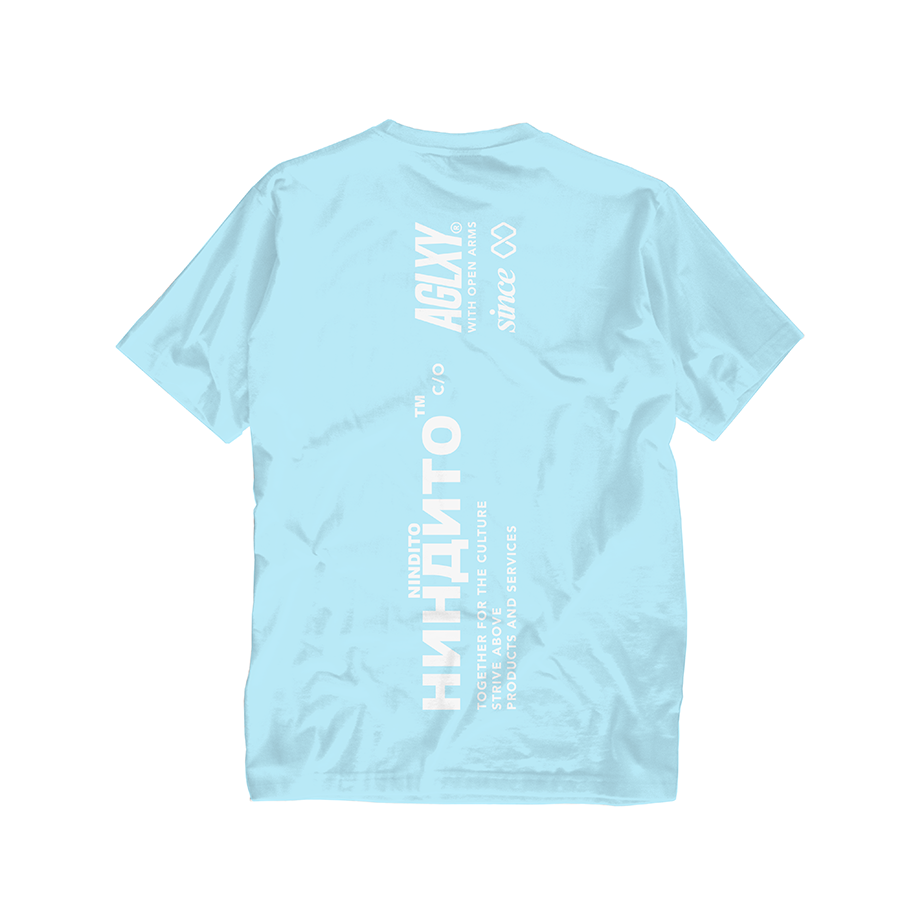 With Open Arms Tee - Arctic Blue
