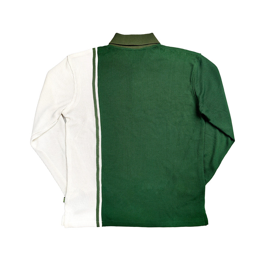 Tennis Pique LS 019 - Green / White