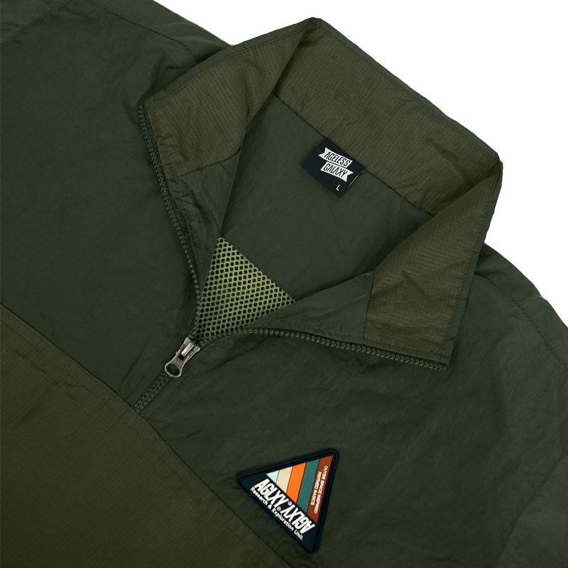 R&E Unit Half Zip Jacket 018 - Olive