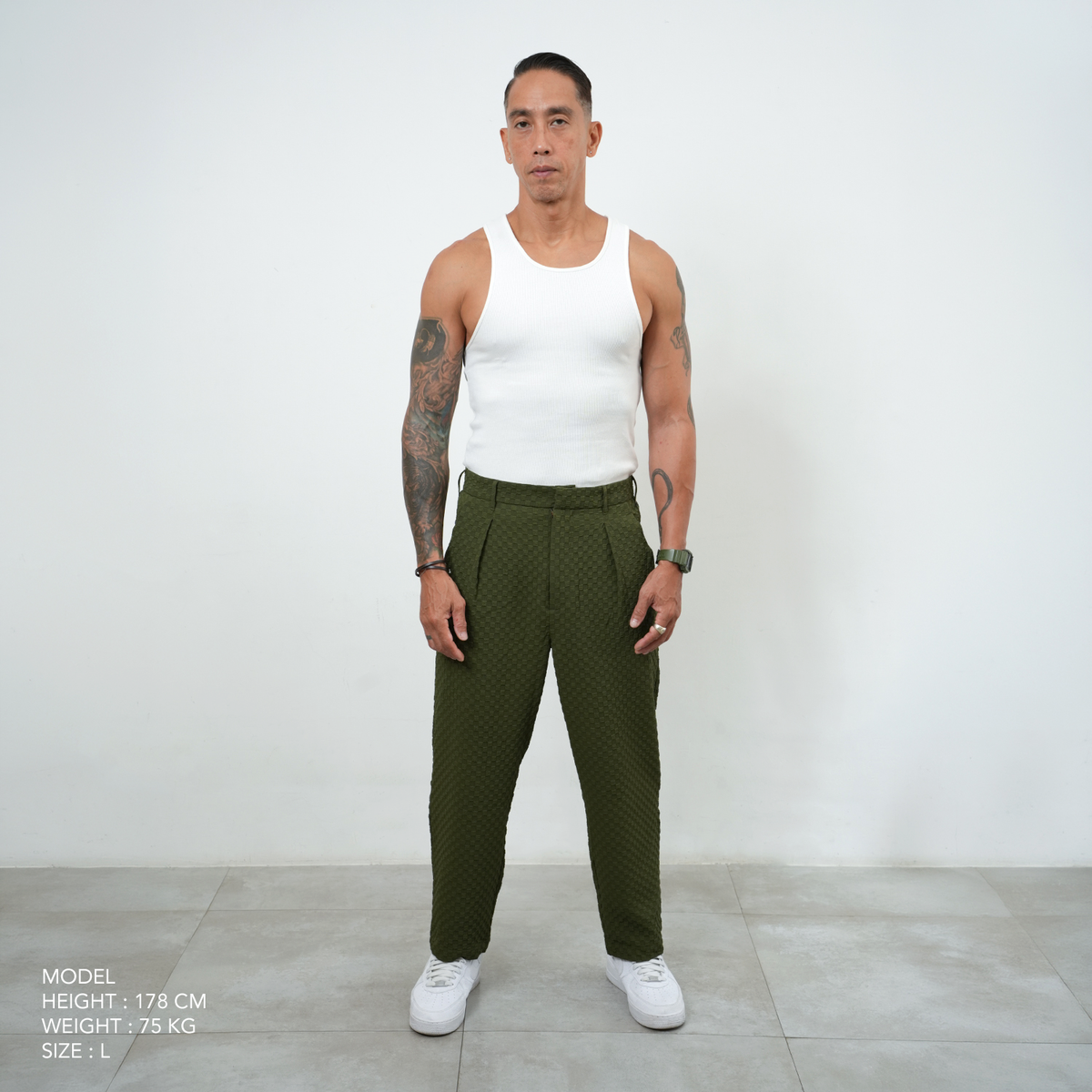 Wide Pants 022 - Green