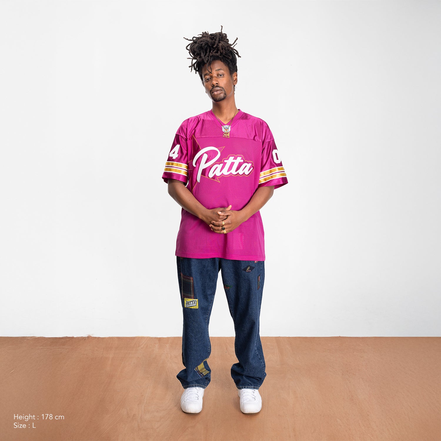Patta All Star Football Jersey - Fuchsia Red