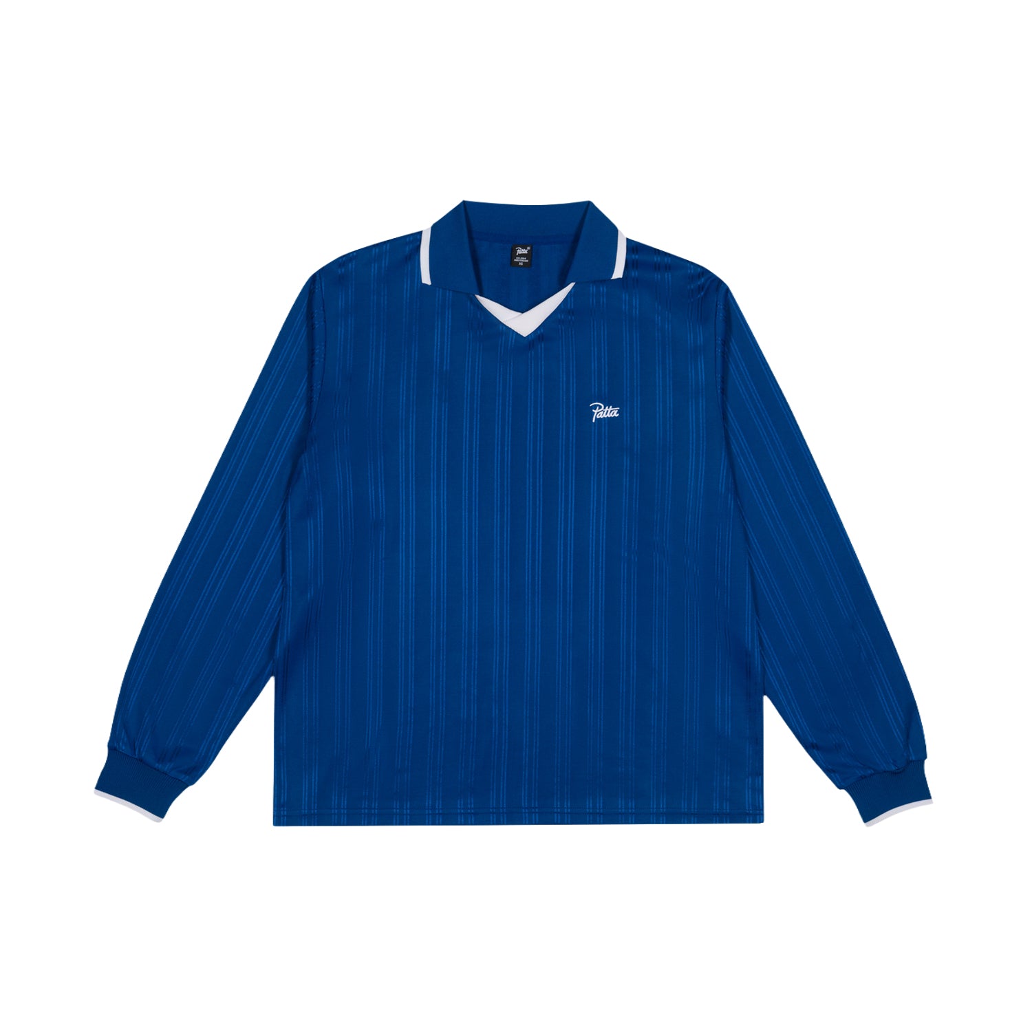 Patta Jacquard Striped Long Sleeve Jersey - Monaco Blue