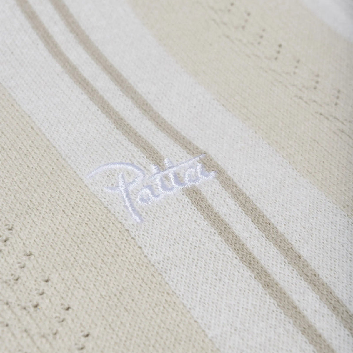 Patta Knitted Football Shirt - Oatmeal