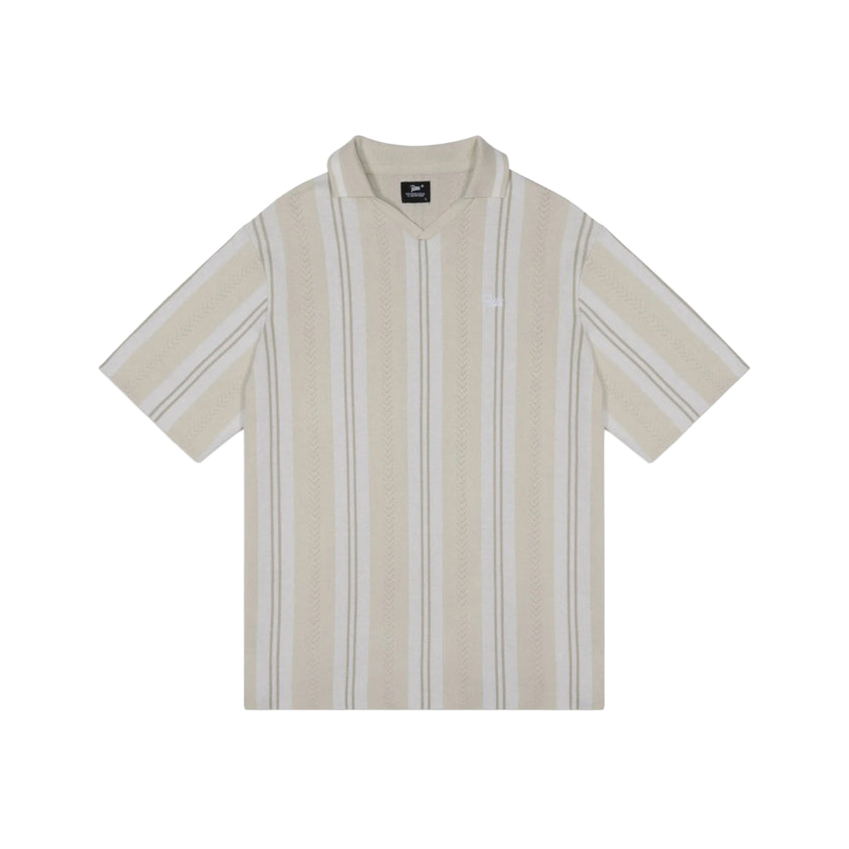 Patta Knitted Football Shirt - Oatmeal