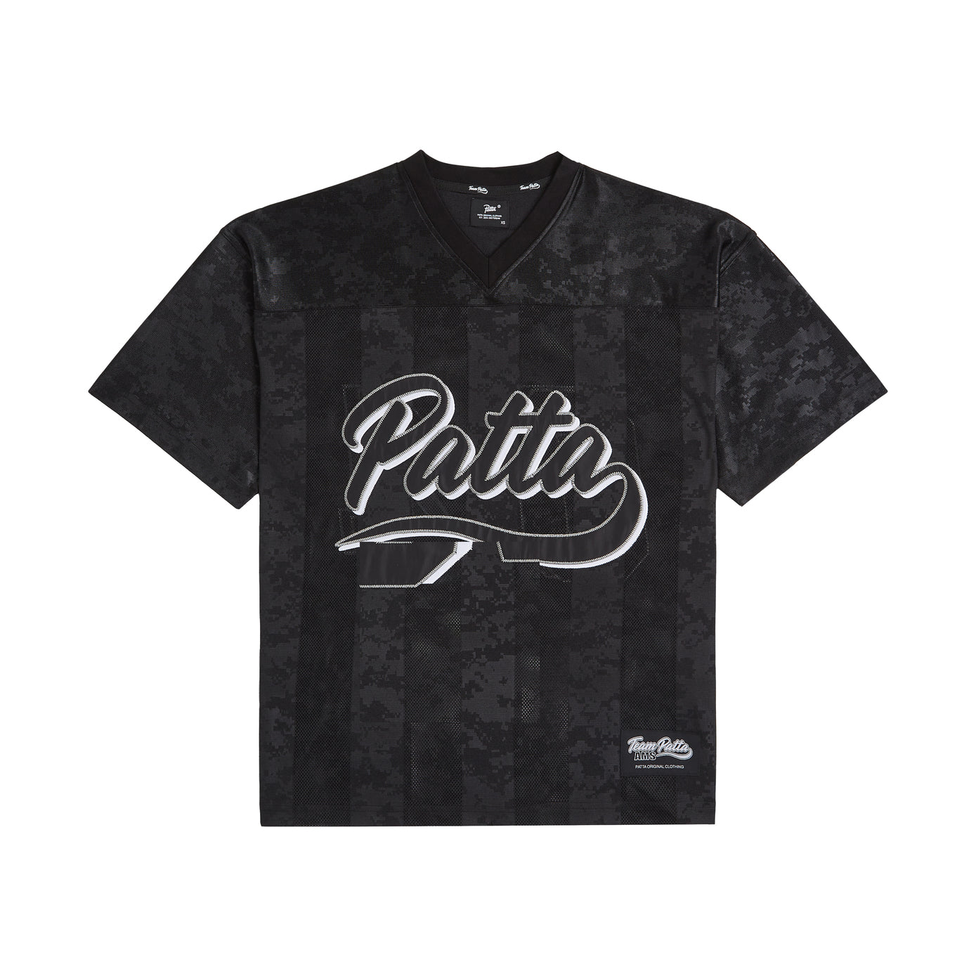 Patta Digi Lobi Mesh Football Jersey - Black