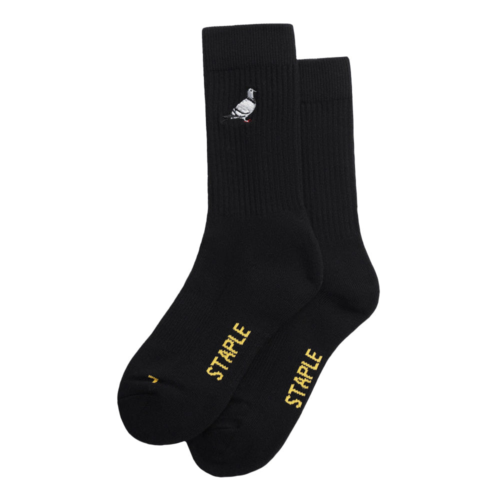 Pigeon Logo Socks - Black